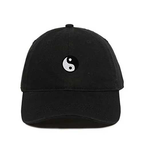 Yin Yang Baseballkappe, verstellbare Papa-Mütze aus Baumwolle