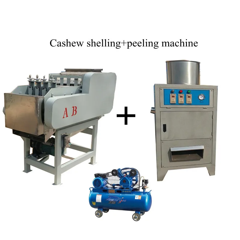 220V/380V Cashew Shell Remove Machine+Cashew Skin Peeling Machine Low Labor Intensity And High Efficient