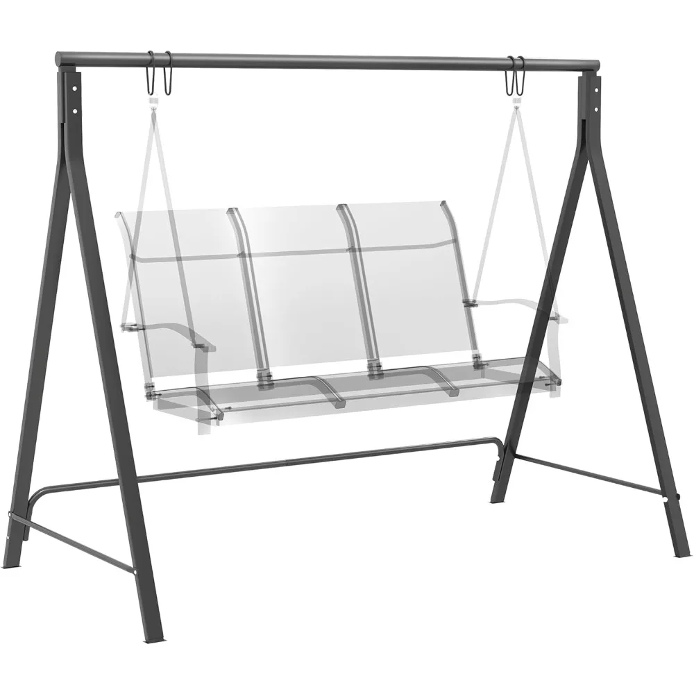 

Metal Porch Swing Stand, Heavy Duty Swing Frame, Hanging Chair Stand Only, 528 LBS Weight Capacity, for Backyard, Patio, Lawn,