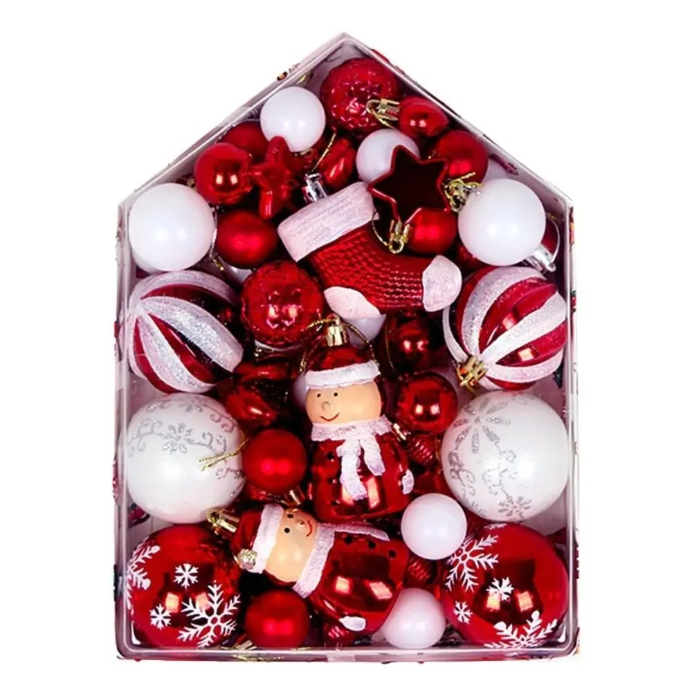 Durable Plastic Christmas Ball Set Multicolor Suspensable Xmas Ornament Ball Christmas Tree Balls Storefront