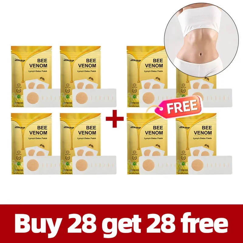 48Pcs Bee Venom Slimming Patch Fast Burning Weight Products Natural Herbs Navel Sticker Body Shaping Patches Weight Loss Product