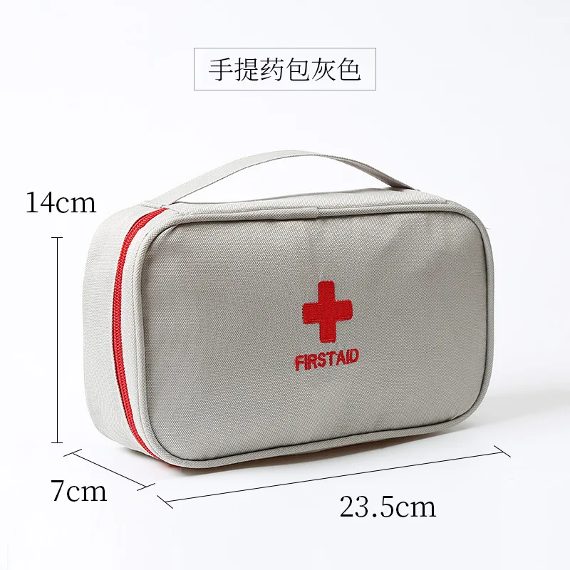 Medical Medicine First Aid Travel Outdoor Camping Mini Cloth Carrying Storage Emergency Survival Bag Pill Case Zippered Pouch