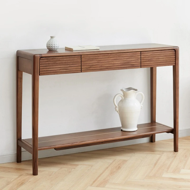 الجوز الأسود الخشب وحدة التحكم الجداول الشمال صغيرة الحجم شقة مدخل وحدة التحكم الجداول أثاث غرفة المعيشة الحديثة ميسا JTC