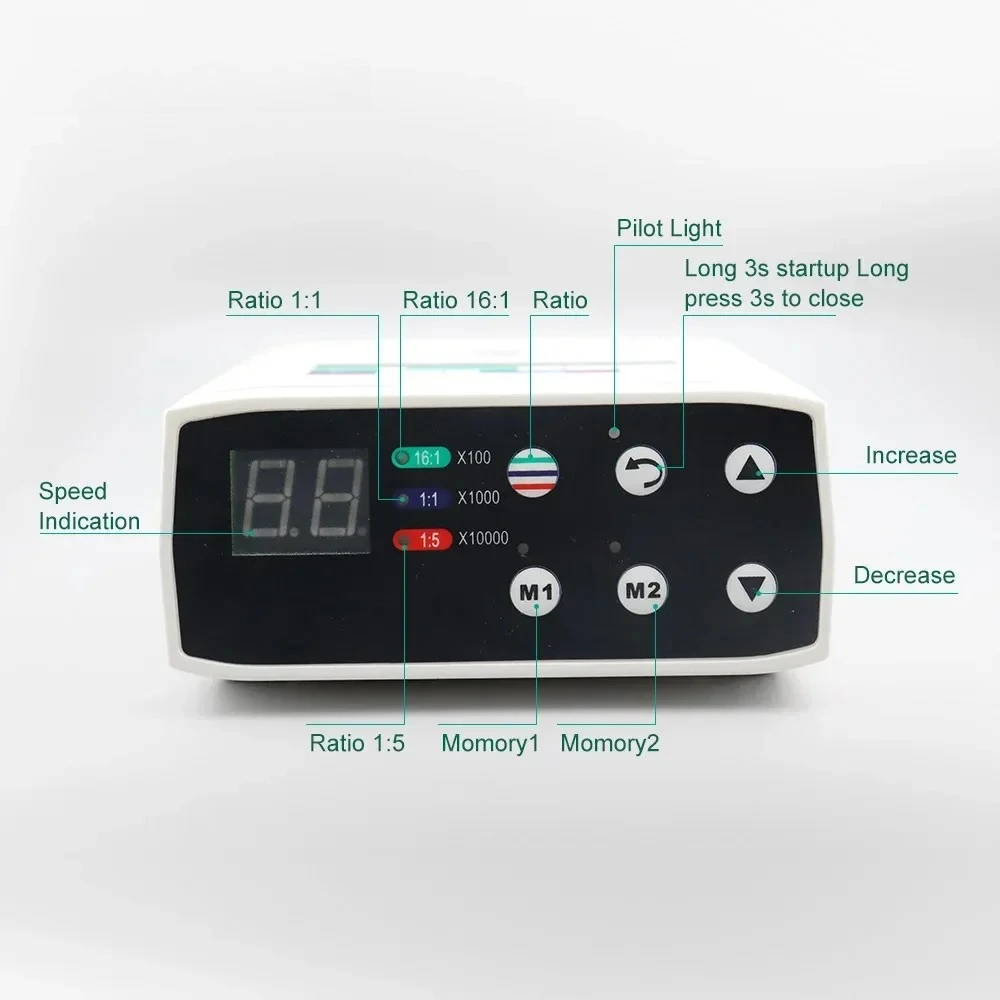 محرك صغير بدون فرش كهربائي LED للأسنان مناسب لمختلف واجهات من النوع E قبضة الهاتف المحمول زاوية قبضة المحرك