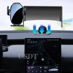 Car Phone Holder Bracket Navigation Panel Special Base For NIO ET5 ET5T Touring ET7 2022 2023 2024 12.8inch Accessories