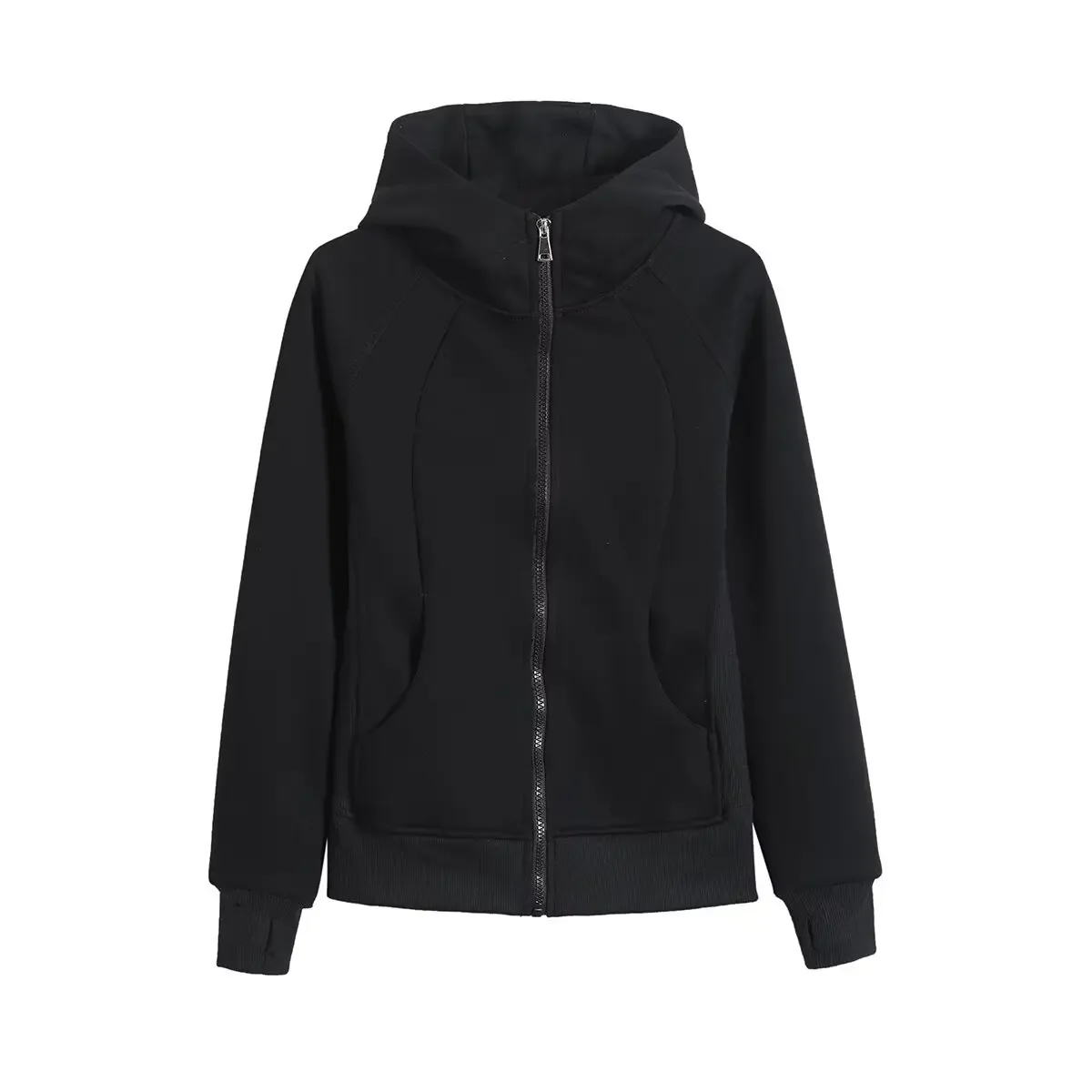 Lulu Hooded Sweatshirt Jacket Simple Basic Sport Style Women's Commuter Coat for Autumn/Winter Ideal For Cold Weather Scenarios