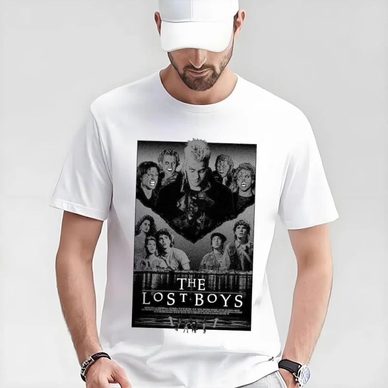 

be one of us Horror Movie The Lost Boys Scary Vampire Gift T-shirts Santa Carla Boys Graphic Clothes Short Sleeve All size Tops