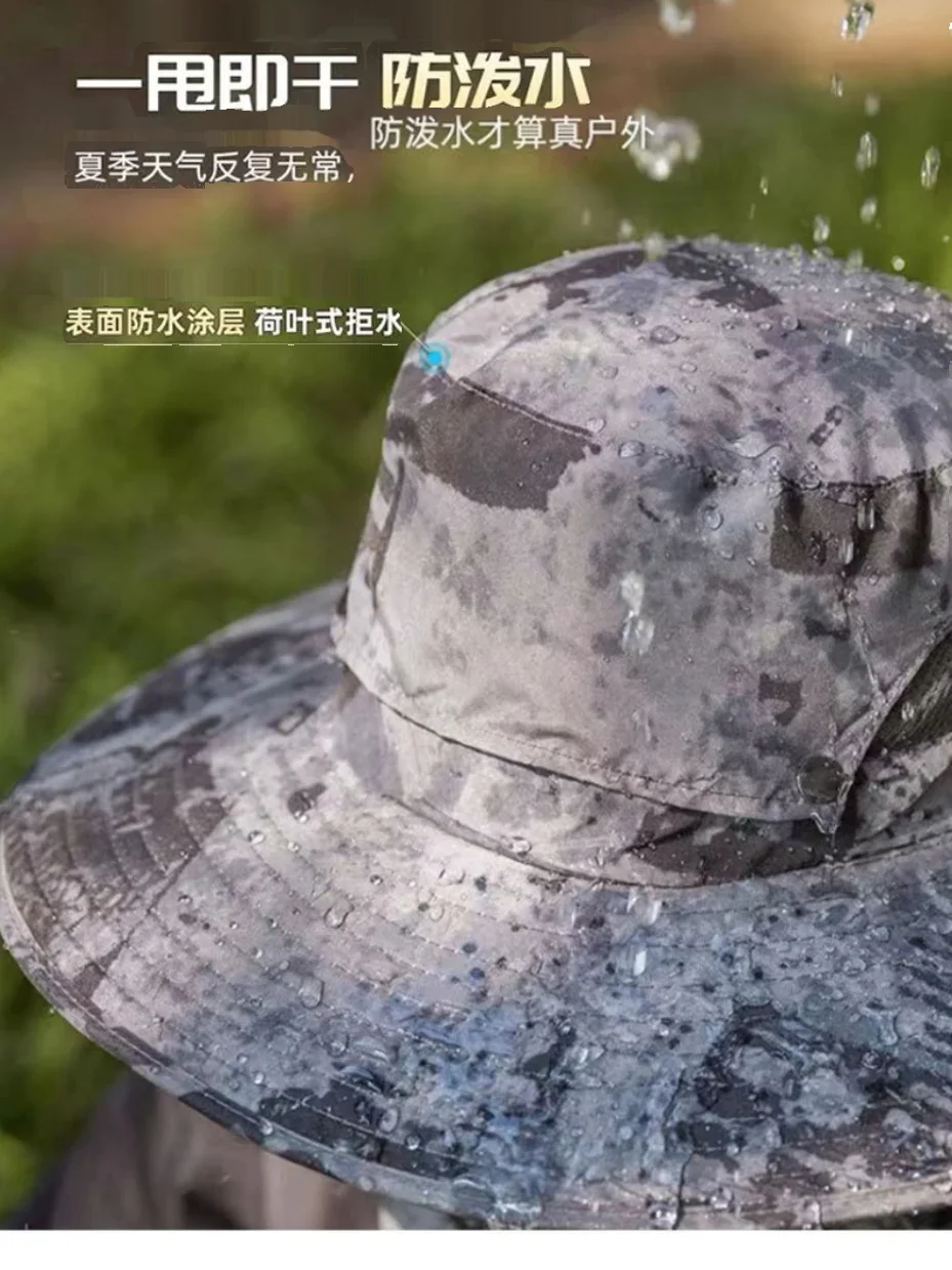 Cappello da pescatore solare per uomo, alpinismo all'aperto, pesca, cappello da pescatore con parasole anti-ultravioletto con cappello a ventaglio