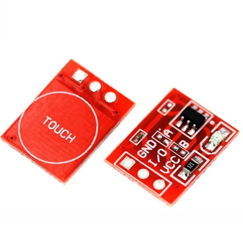 200Pcs TTP223 Touch Key Switch Module Touching Button Self-Locking/No-Locking Capacitive Switches Single Channel