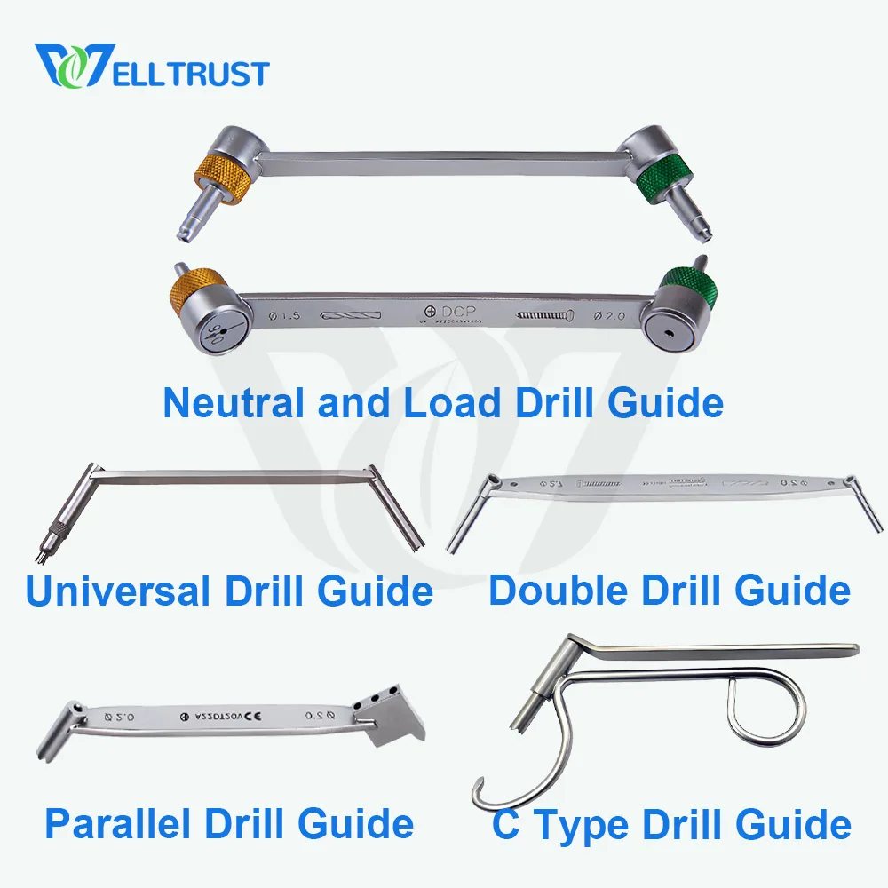 

Orthopedic Double-ended Drill Guide Attachment Veterinary Drill Bit Sleeve Surgical Instrument for Small Animal Type-c Aiming