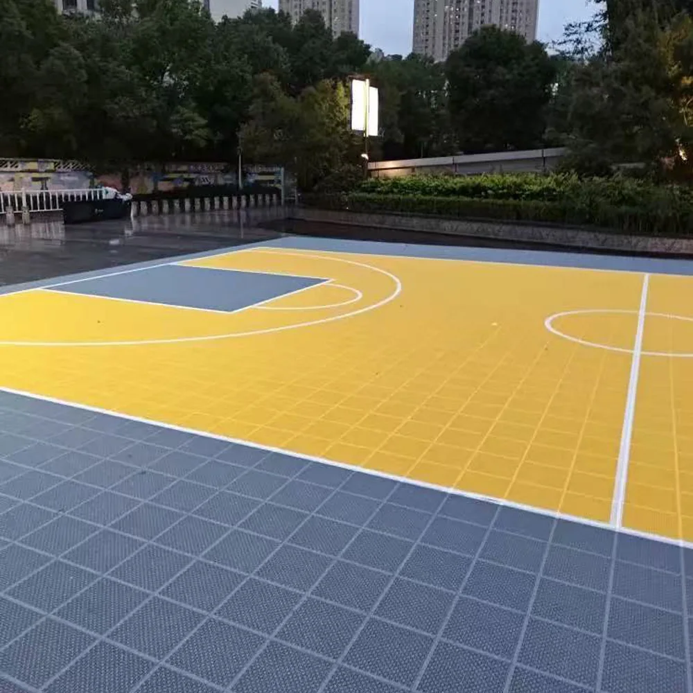 Beable Modular Outdoor Basketball Court Professional-Level Interlocking Flooring Standard Anti-Slip Weatherproof Excellent Ball