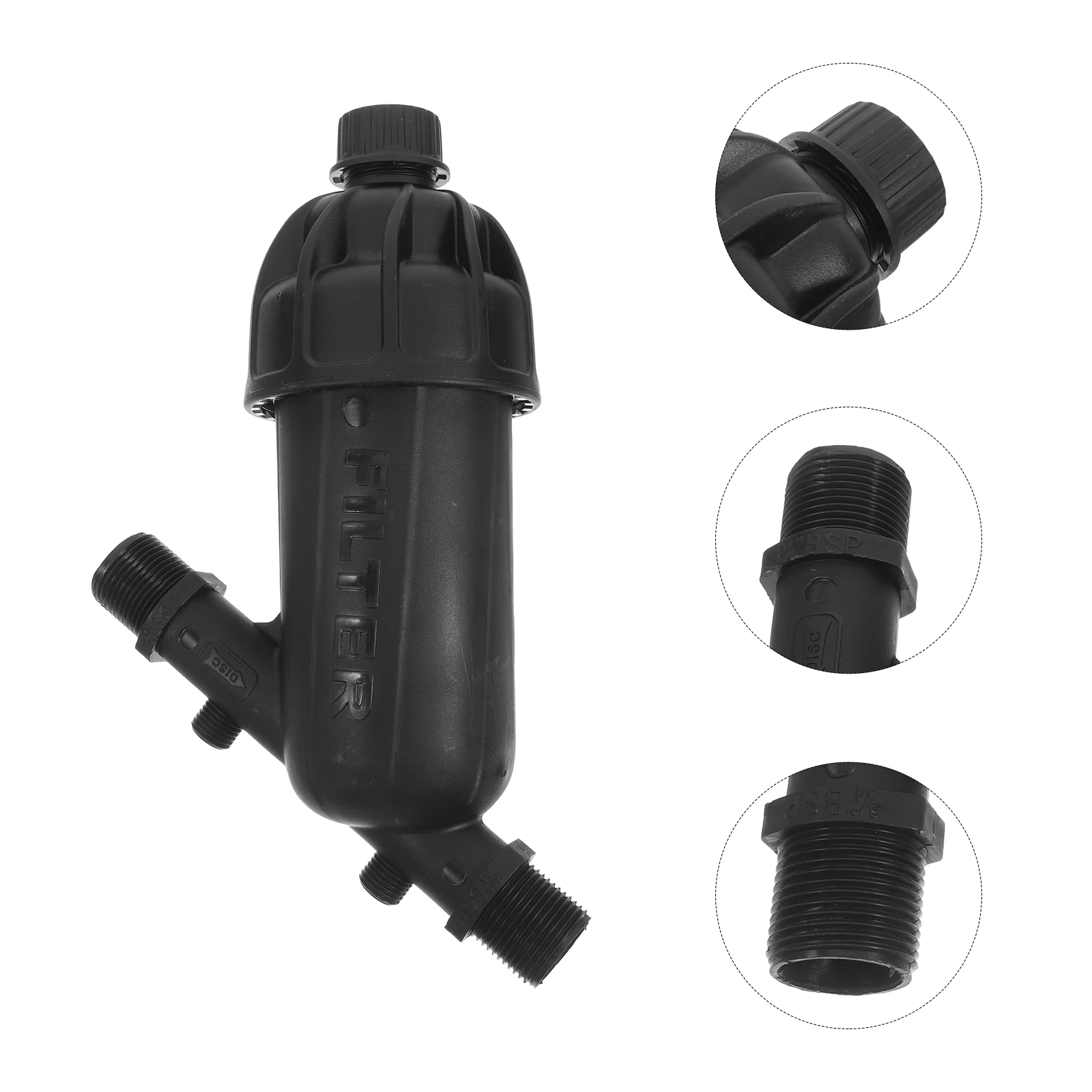 

Efficient Inline Water Filter Strainer Drip Irrigation System Garden Hose Pipe Clean Water Longevity Durable Mesh Design Easy