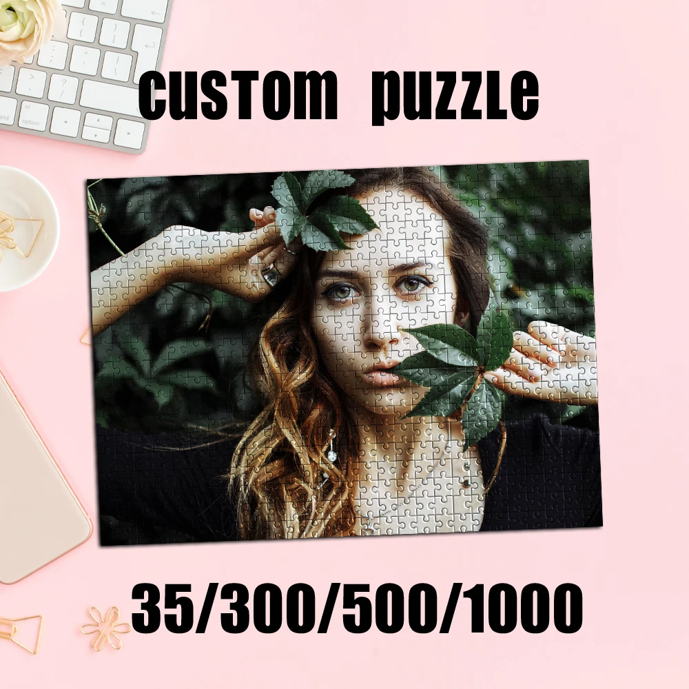 35/300/500/1000pcs Personalized Custom Photo Puzzle wedding photo Personalised Gift Idea