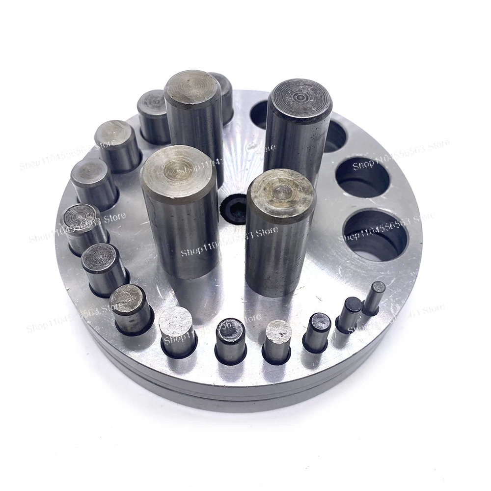 

17 Holes DIY Professional Punch Die Disc Set Irregular Metal Circle Round Punching Cut Punch Jeweler Jewelry Making Repair Tools