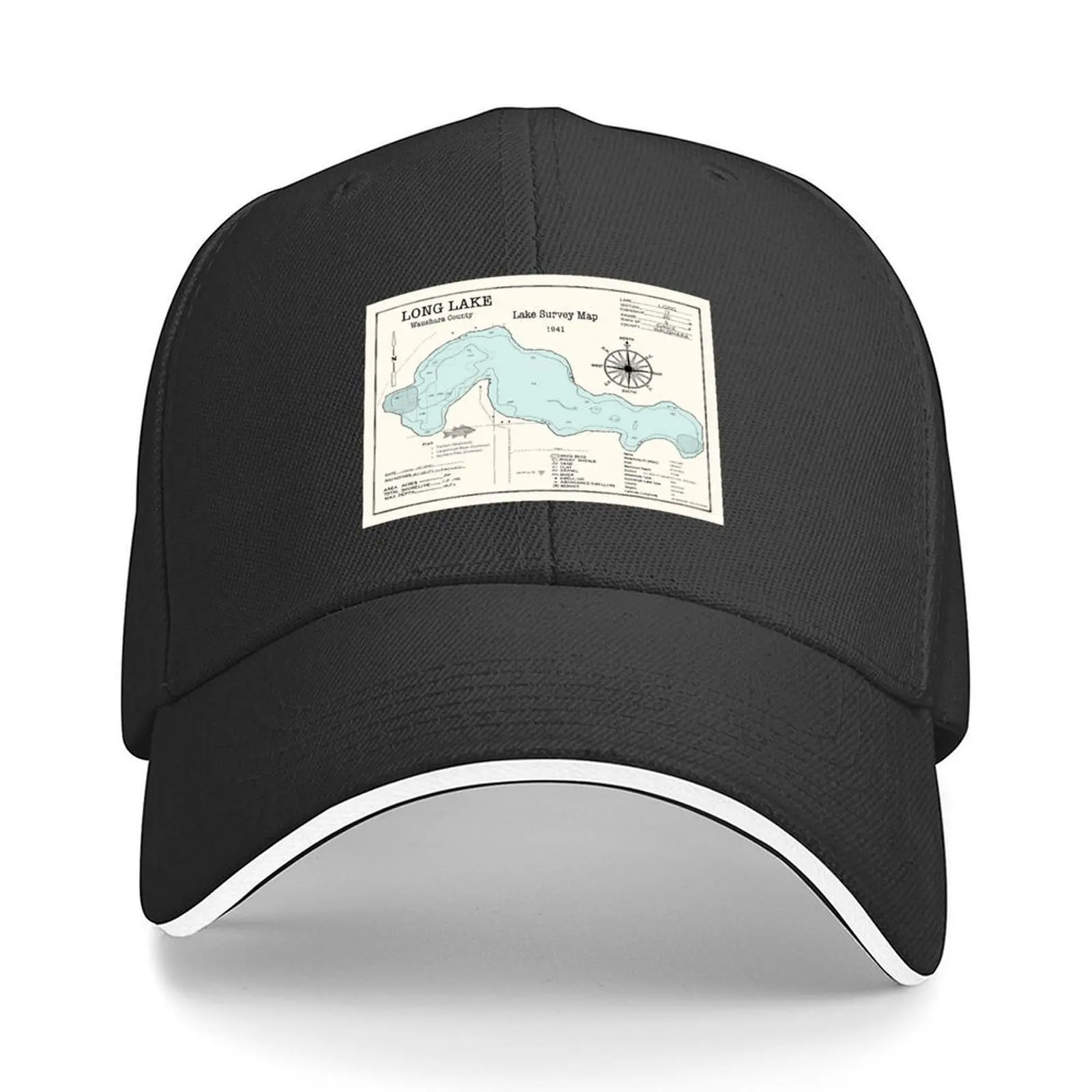 

Long Lake WI Waushara County Baseball Cap Anime Hat foam party Hat Sunhat Trucker Hat Ladies Men's