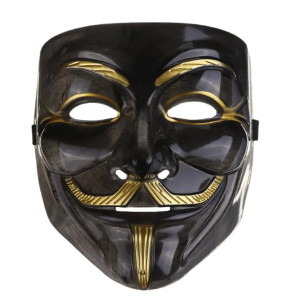 1pcs Halloween Masks V for Vendetta Mask Anonymous Guy Fawkes Fancy Dress Adult Costume Accessory Masquerade Cosplay Masks