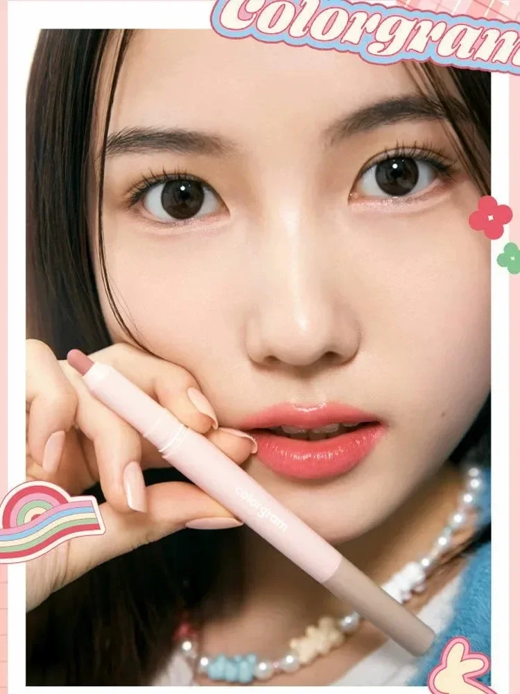 แต่งหน้าเกาหลี Colorgram Double Ended Lip Liner Plump Pouty Lips Shadow คอนซีลเลอร์ดินสอลิปสติก Rare Beauty เครื่องสําอาง