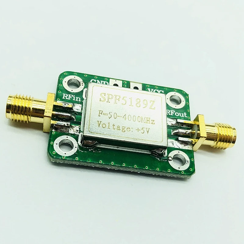 مضخم الترددات اللاسلكية ، منخفض الضوضاء LNA 50 إلى 4000MHz SPF5189Z RF مكبر للصوت لتضخيم FM HF VHF UHF إشارة الراديو