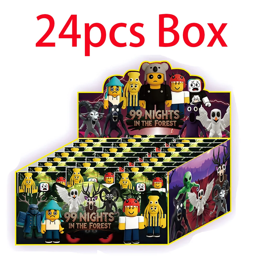 99 ليال في الغابة أرقام تمثال البومة الماعز الذئب الغزلان لعبة بلاستيكية هدية أنيمي صندوق أعمى عمل نموذج دمية غامضة ديكور #3