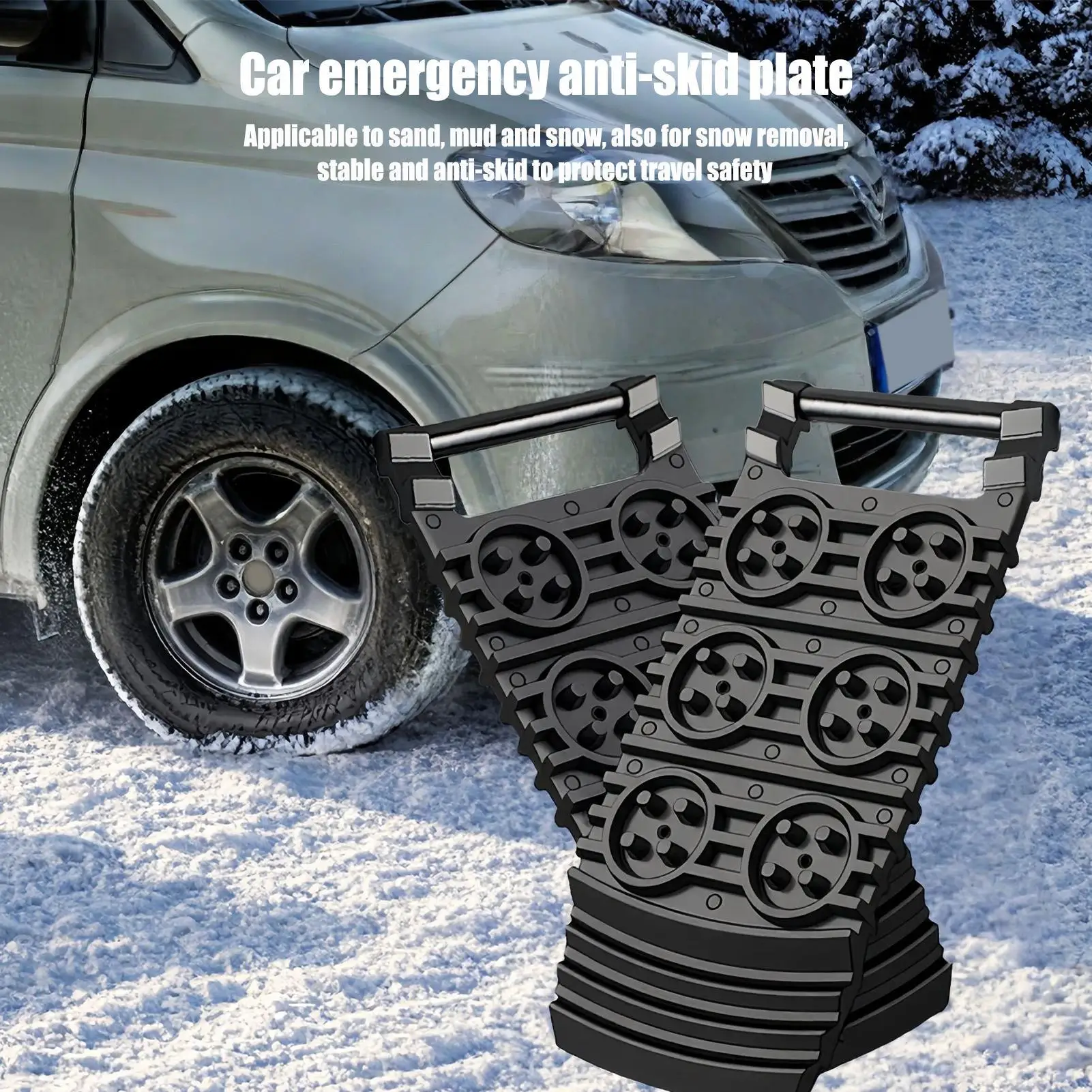 Car Traction Board Snow Rackets Sand Escaper Tire Traction Pad Recovery Tracks Off Road Emergency Rescue Plates Accessories