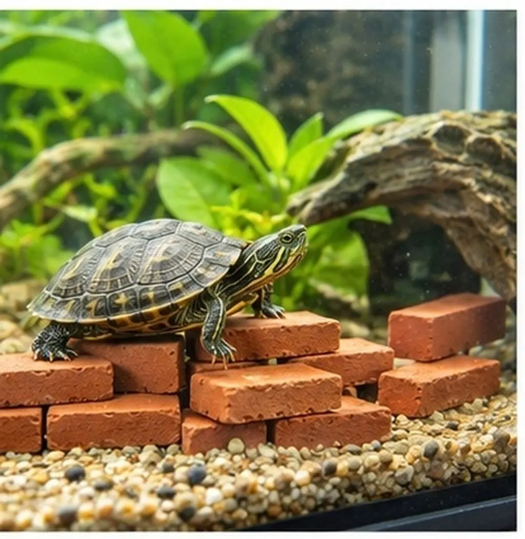 40Pcs Realistic Miniature Brick Red Bricks for Landscaping Terrarium Turtle Tank Steps Micro Landscape Garden Accessories