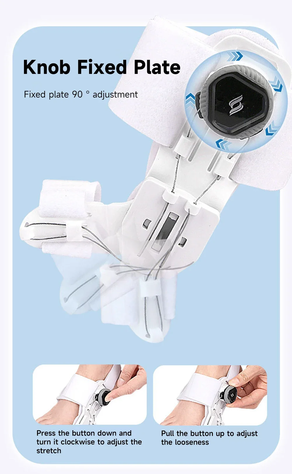 Bunion Corrector Adjustable Hallux Valgus Corrector Foot Finger Orthopedic Toe Correction Separates Toes Splint Relief Foot Care