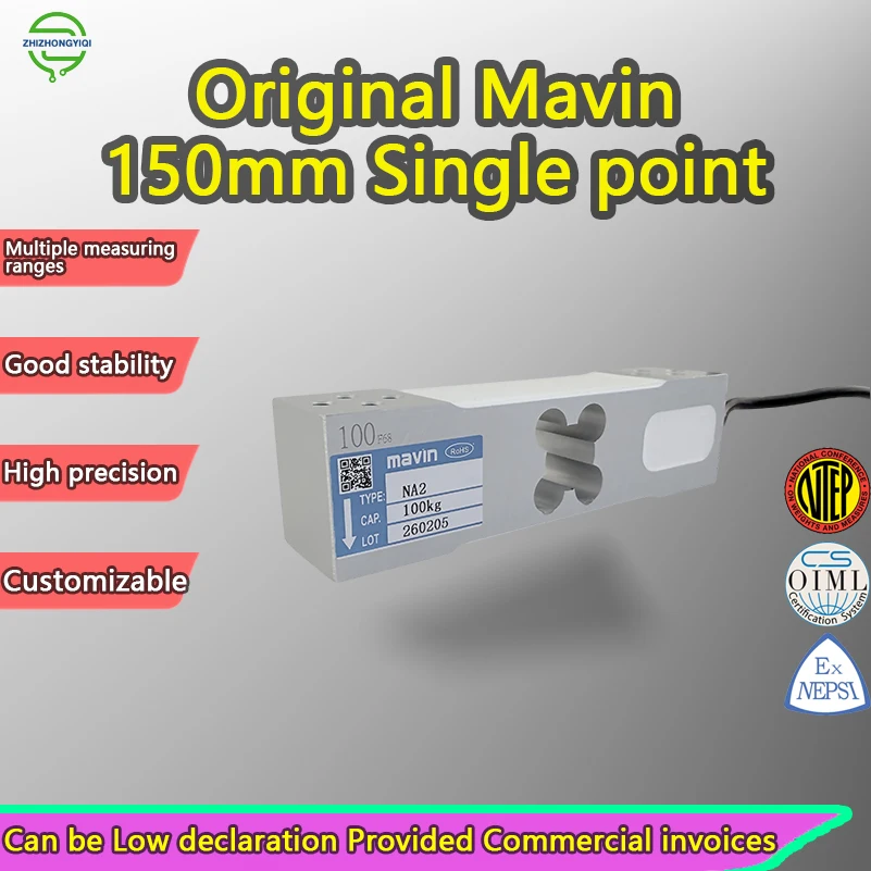 Original MAVIN ZZPH2 Aluminum Alloy Single Point Load Cell 60kg-500kg High Precision Pressure Sensor for Packaging Bench Scales