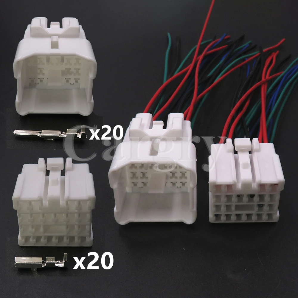 1 Set 20P 6240-1116 6240-5134 Car Plastic Housing Connector AC Assembly Automobile Instrument Wiring Harness Unsealed Socket