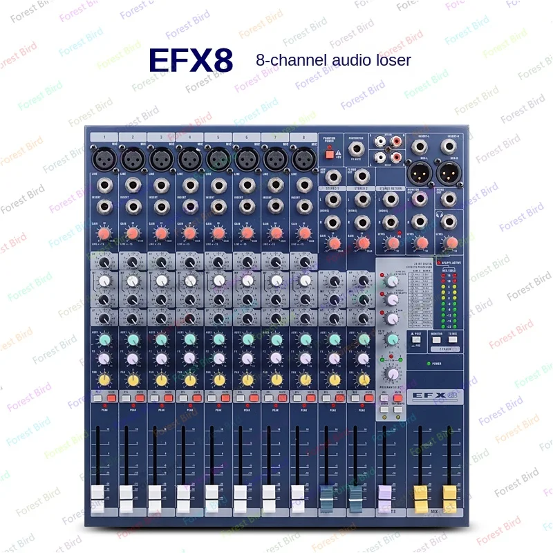 EFX8 EFX12 professional mixer 8-way 12-way stage performance outdoor wedding mixer