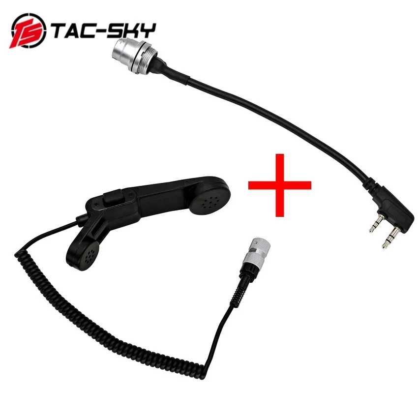 TS TAC-SKY Walkie-Talkie Virtual Model Dummy Shell 6-Pin PTT PRC PTT H250 PTT and Tactical PRC U283