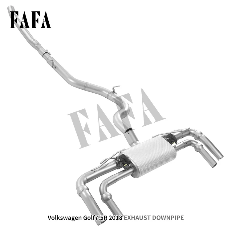 For   7.5R 2018 Exhaust System Mid-tail Electric Valve Exhaust High-performance Exhaust Pipe Muffler