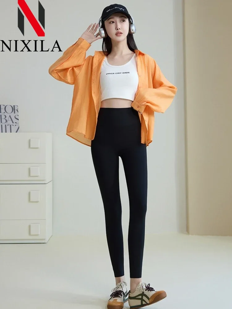 Leggings da yoga a gamba larga da donna primavera estate Abbigliamento da lavoro fitness a compressione ad alta elasticità con tasche Sensazioni comode