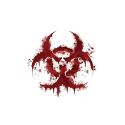 Car Stickers Personalized Stickers Bloody Biohazard Creative Stickers Car Decoration Waterproof and Sunscreen PVC 11*11cm