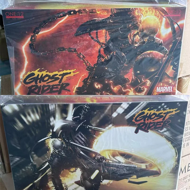 

100% Оригинальная коллекционная фигурка MEZCO ONE:12 GHOST RIDER HELL CYCLE в наличии, модель игрушки из аниме-серии