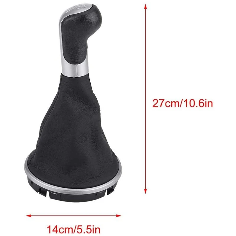 5 Speed Gear Shift Knob Lever Gaiter Boot Cover for Skoda Fabia MK2 Roomster