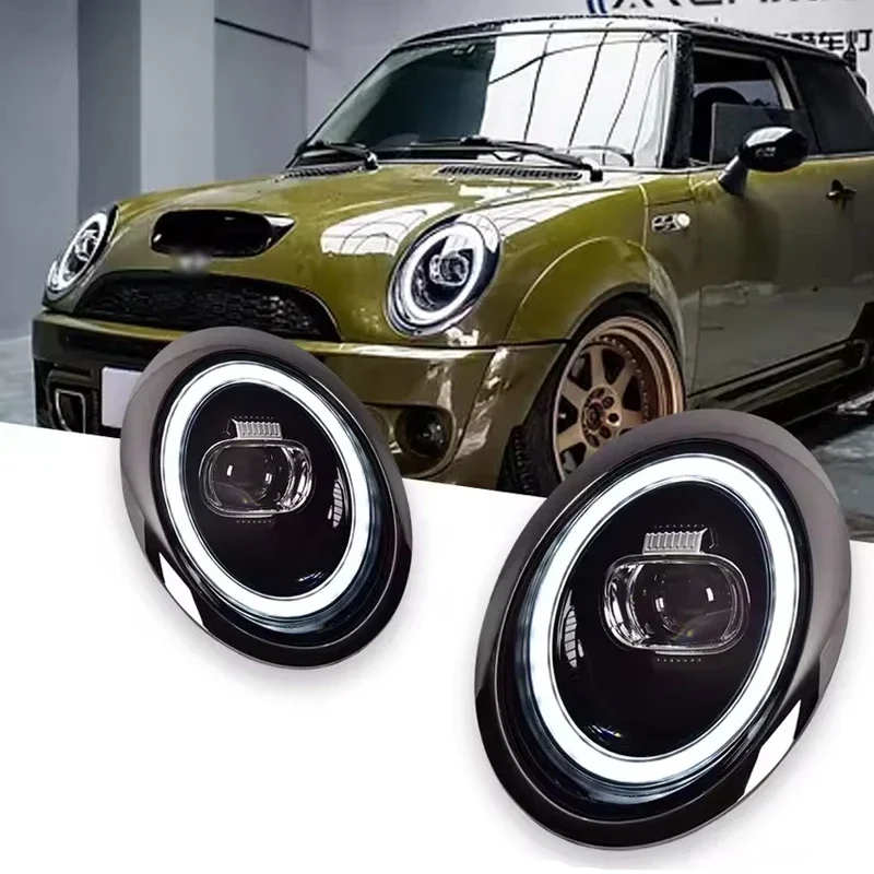 Для Mini Cooper R50 R52 R53 светодиодная автомобильная фара 2001-2007 модифицированная автоматическая фара заменяет ксеноновую галогенную функцию Plug and Play