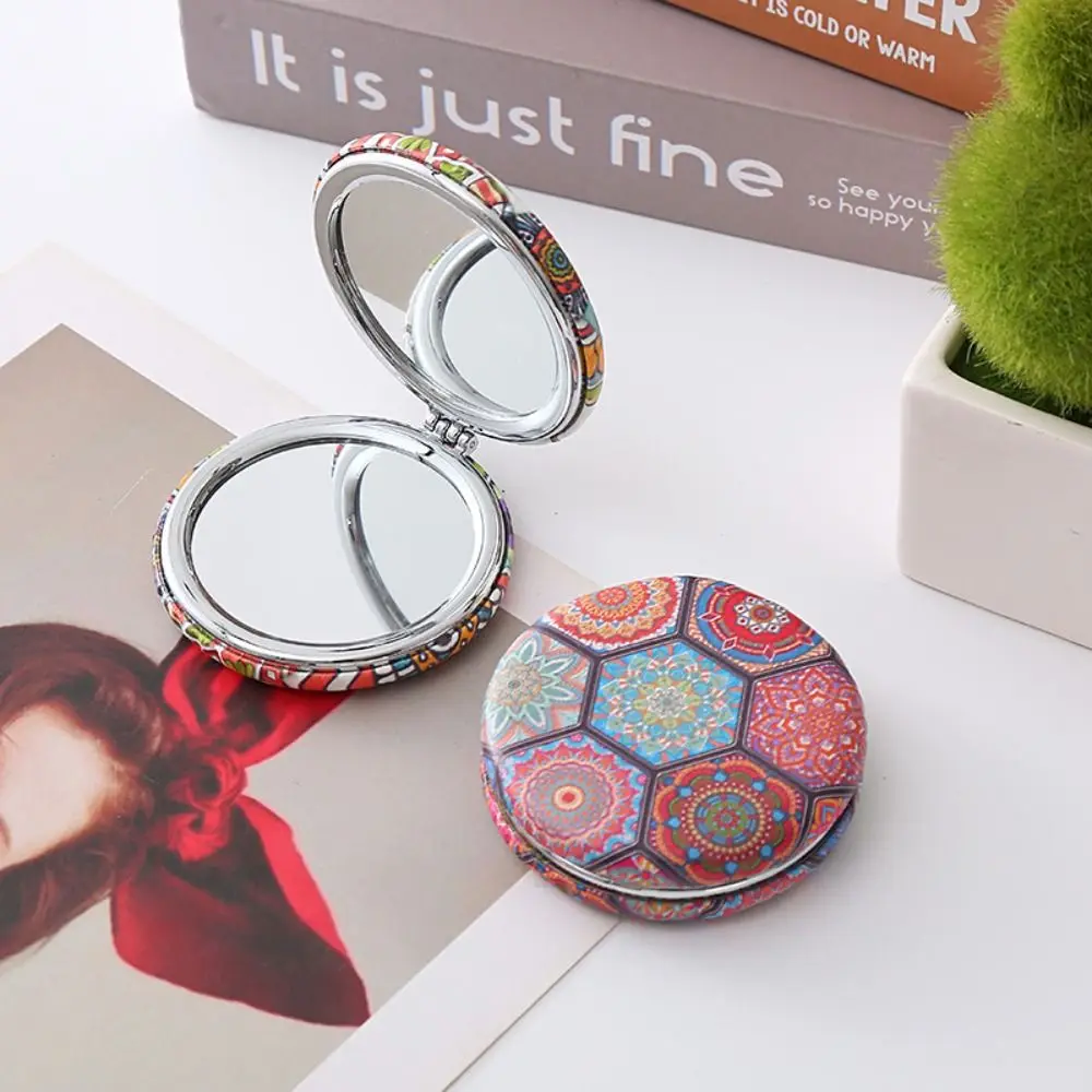 Creative Bohemia Style Exquisite Mirror High Definition Retro Makeup Mirror Decorative Foldable Beauty Mirror Women