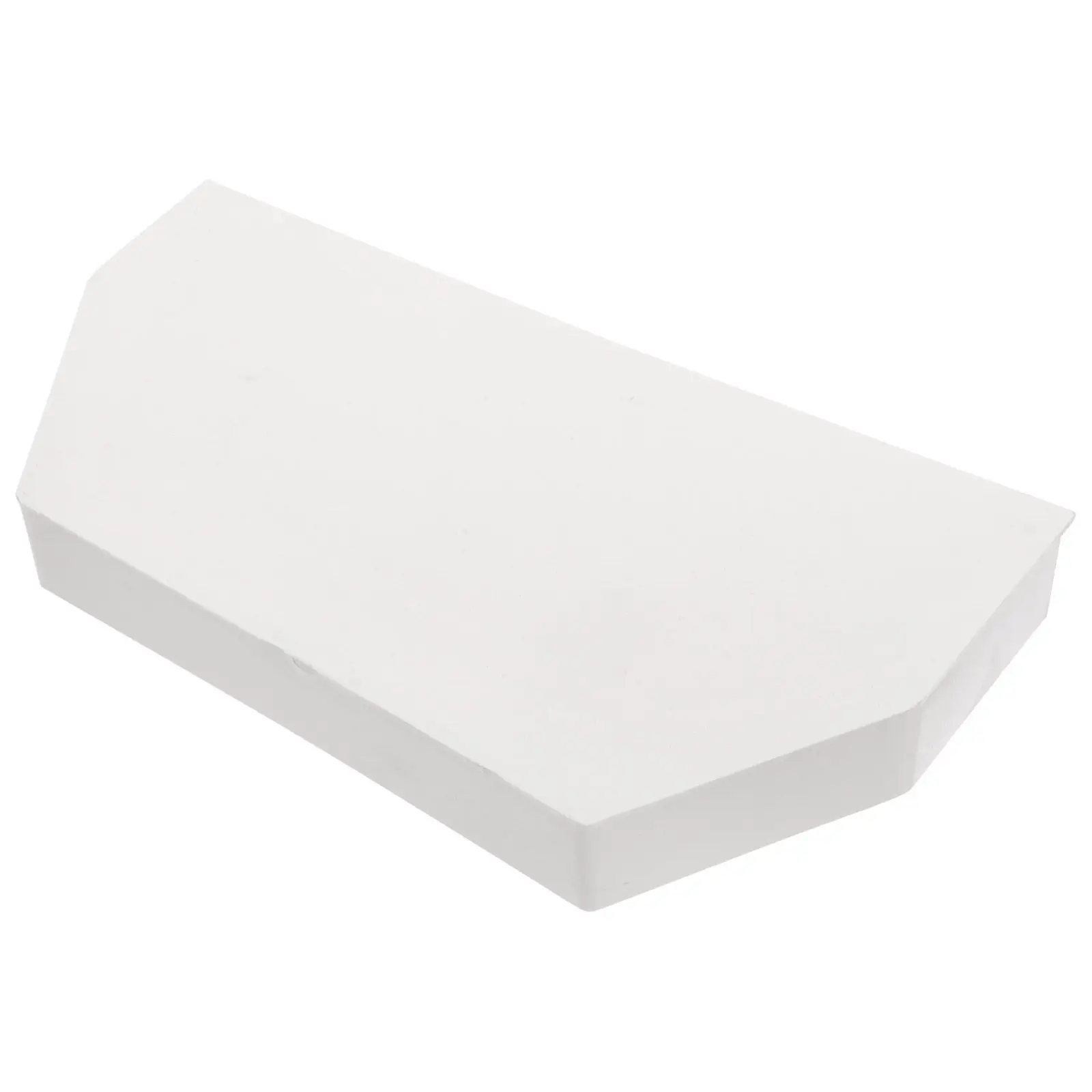 PVC Rain Gutter End Cap Double-Sided Downspout Seal Leak-Proof Gutter Accessory