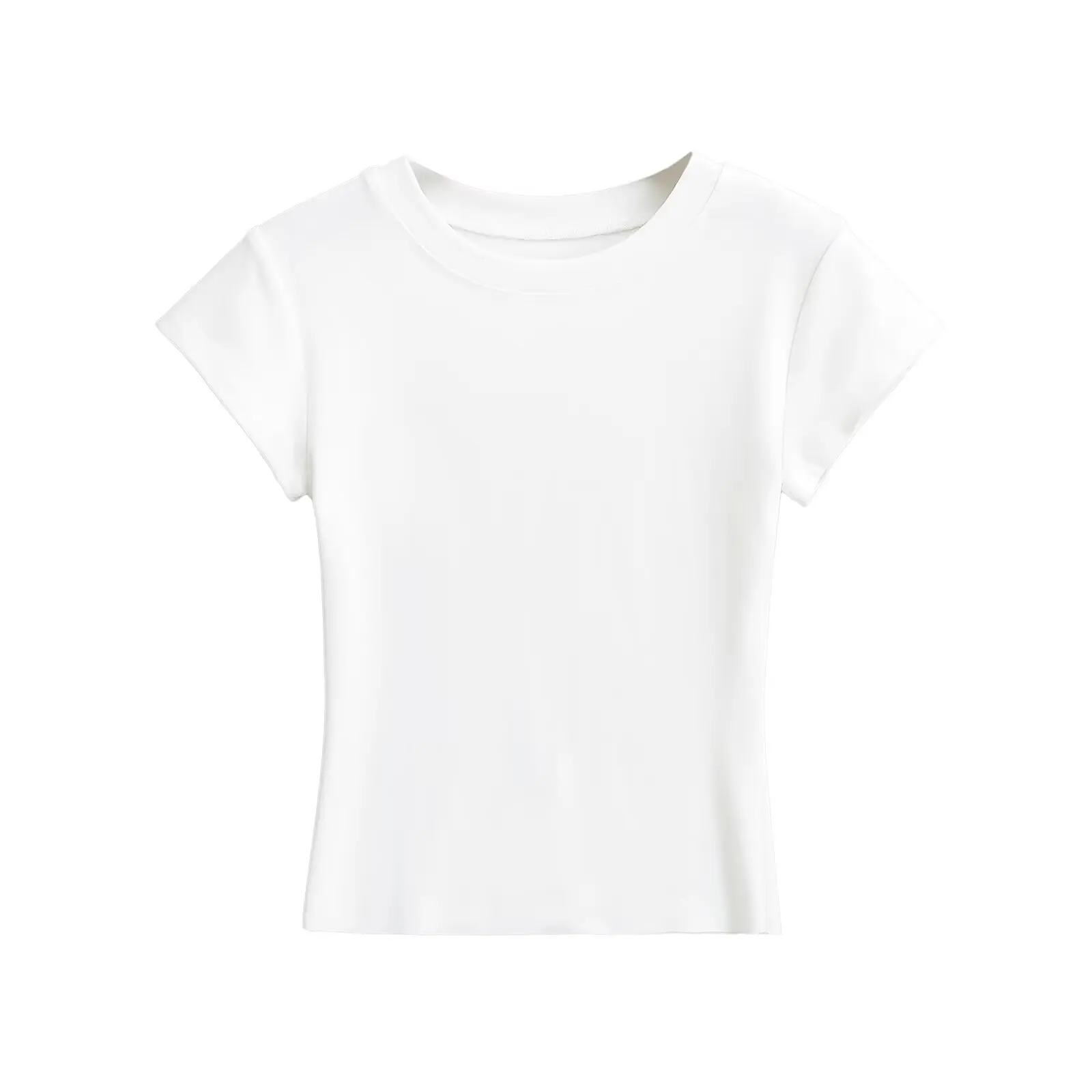 سليم صالح ort Sve جولة Ne الأساسية تي شيرت لون نقي الشارع Sle الصيف Faion عاصف فتاة أعلى Quali السيدات المحملة #3