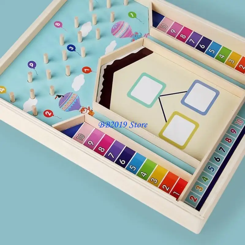 Q0KB Tay về Toán Toán Toy Đồ chơi Đồ chơi Đếm cho trẻ từ 3 đến 6 tuổi