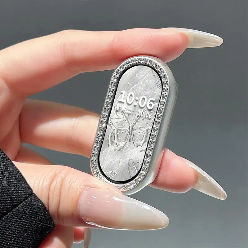 For Xiaomi Mi Band 10 9 8 Case Half Cover Diamond Anti Scratch Protective Shell for MiBand10 9 8