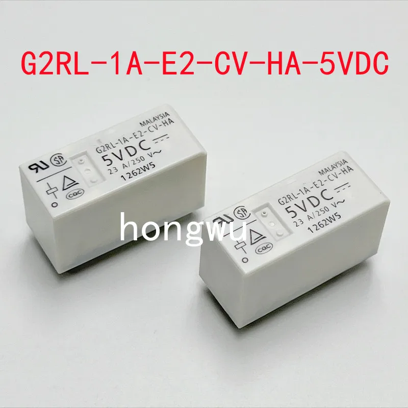 100% Original New 2PCS  G2RL-1A-E2-CV-HA-5VDC  relay  23A 6pins