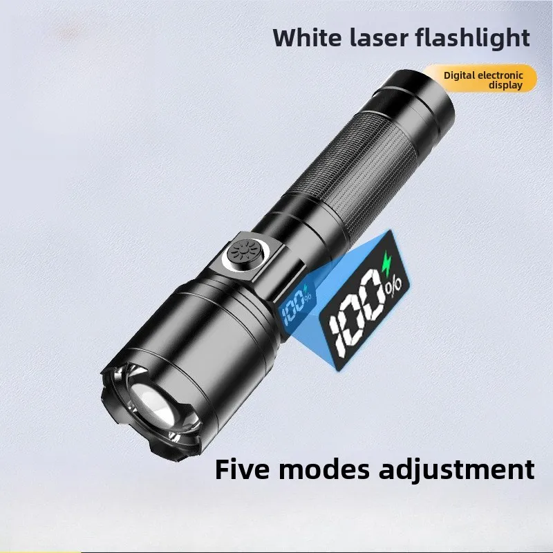 Alta potência xhp100 lanterna led recarregável retrátil poderosa lanterna zoom digital usb luz de mão acampamento ao ar livre emergir