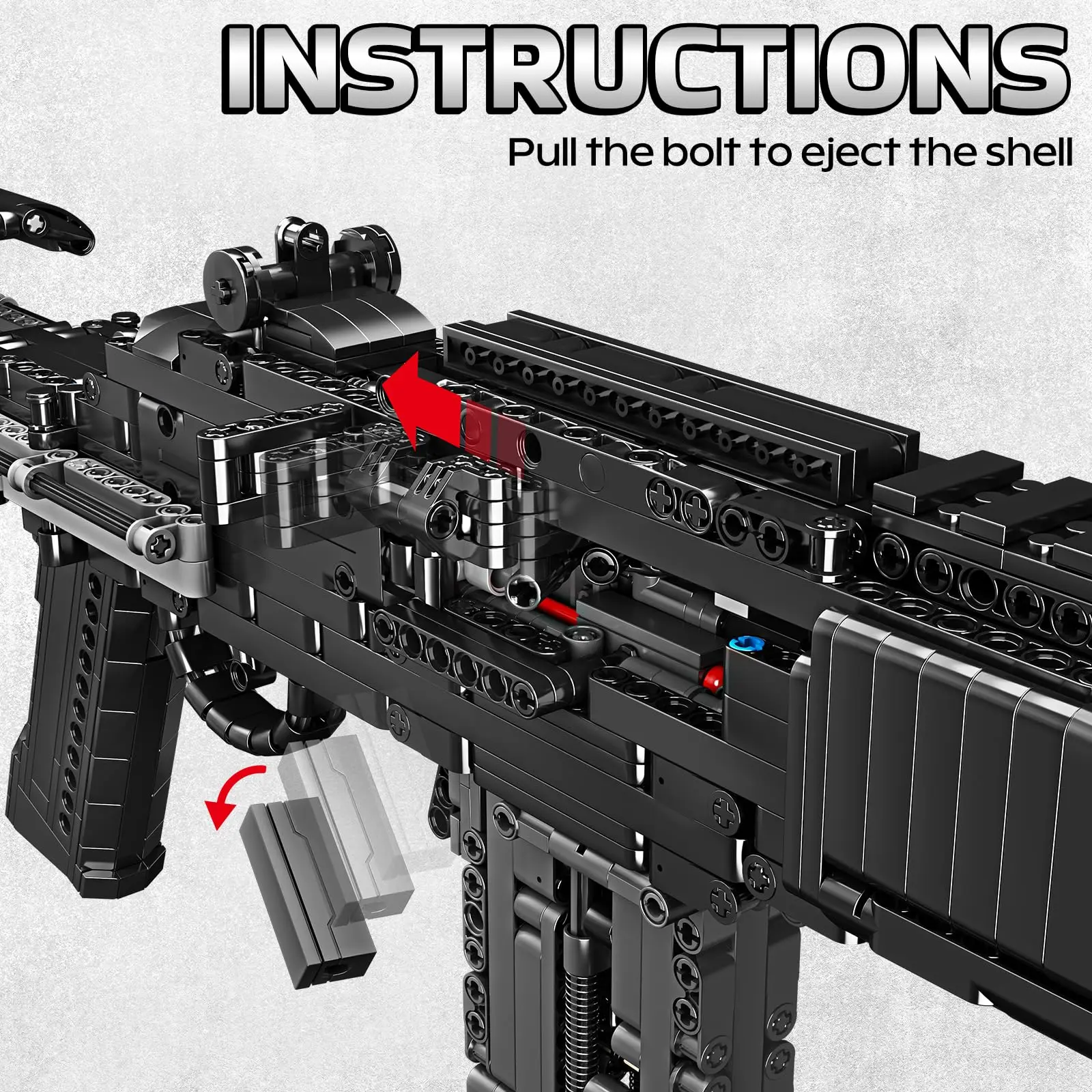 Kalein-Bloc de construction de odorpour adulte, modèle 1:1MK14, tir, éducation, bricolage, ensemble d'assemblage mécanique, cadeau garçon, nouveau