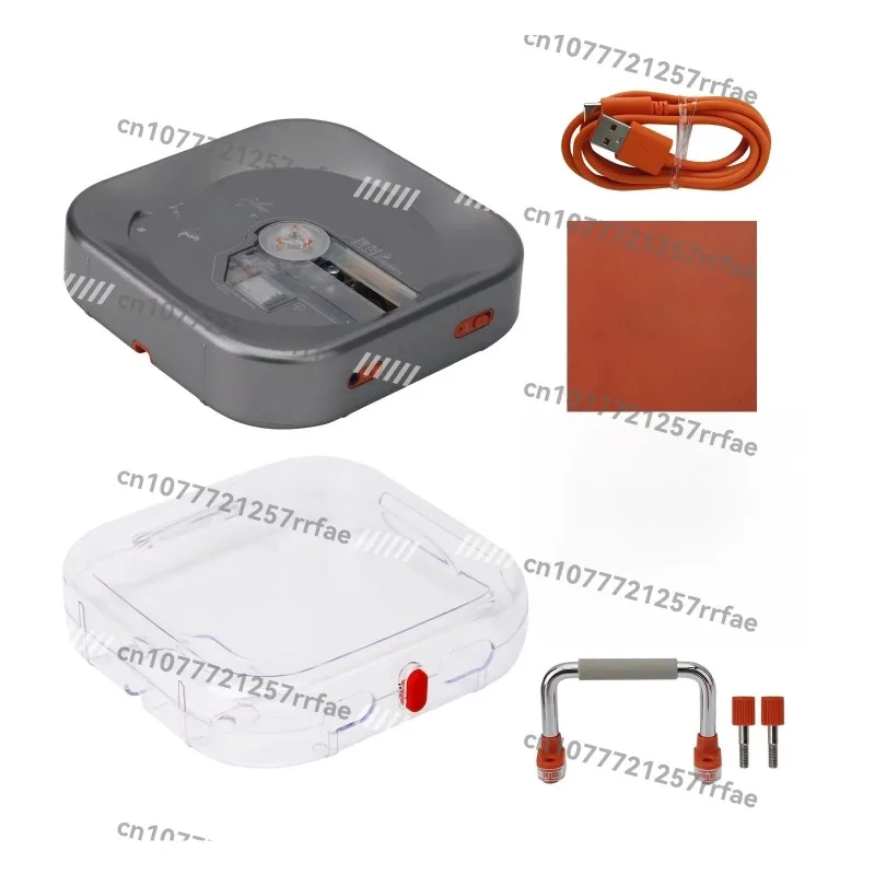 Silver Kit Version R400 Retro CD Player BT 5.3 Audio Player Support CD/CD-R/CD-RW with Case