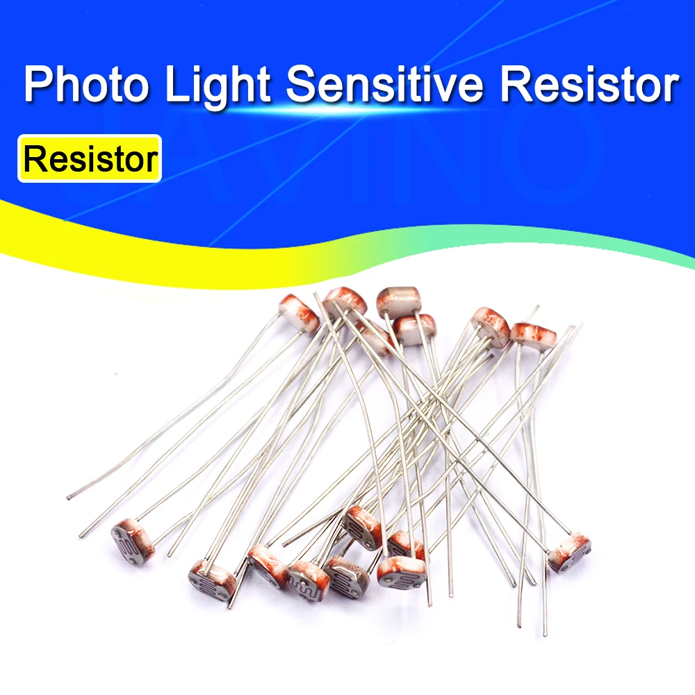 20/5PCS 5506 5516 5528 5537 5539 5549 Light Dependent Resistor LDR 5MM Photoresistor Photosensitive Photoconductive resistance