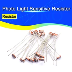 20/5PCS 5506 5516 5528 5537 5539 5549 Light Dependent Resistor LDR 5MM Photoresistor Photosensitive Photoconductive resistance