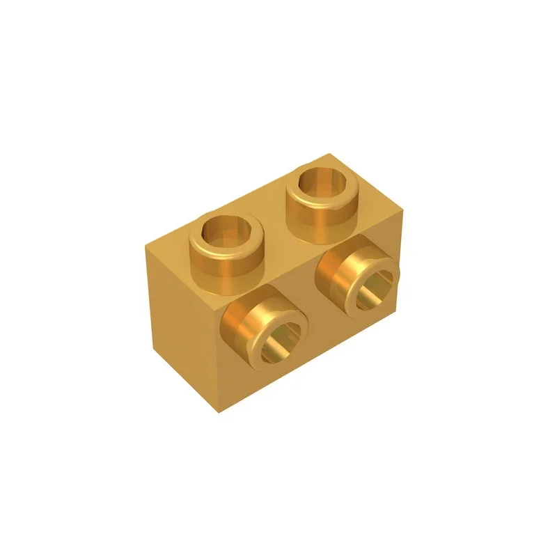 Brique GDS-634 gobricks 1X2 W. Décennie s de construction techniques pour enfants, 2 nœuds, compatibles avec Lego 11211, bricolage