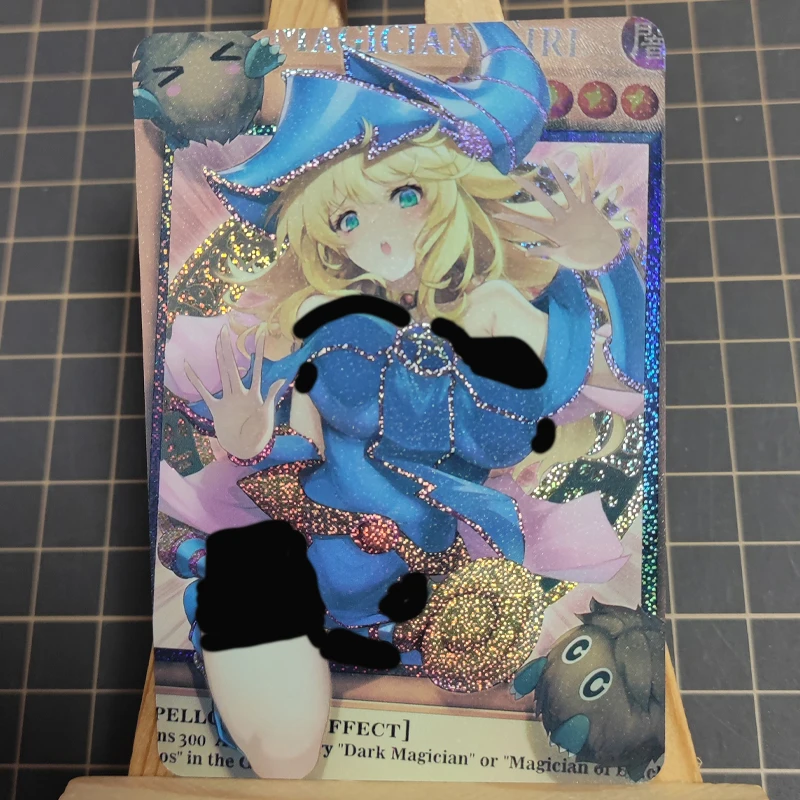 Diy 1 stks Yu-gi-oh! Black Magician Girl Self Control Verzamel handtekening Trading Flash Card Anime Cartoon kerstcadeau