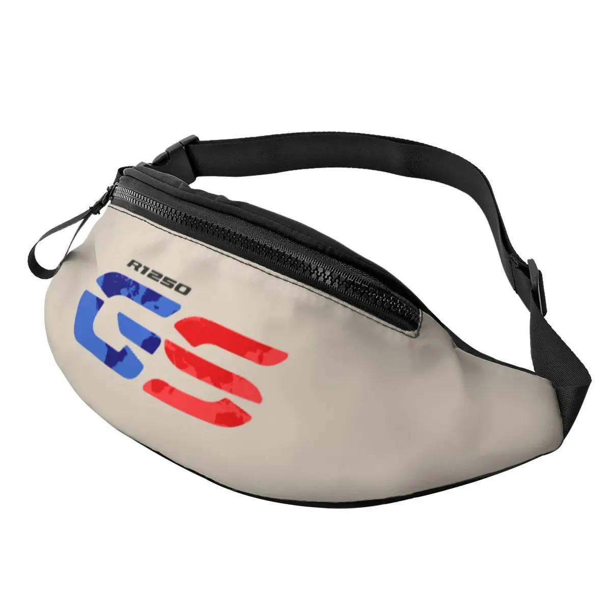 Custom GS Motorcycle Adventure Fanny Pack Women Men Motorrad Biker Crossbody Waist Bag for Cycling Camping Phone Money Pouch